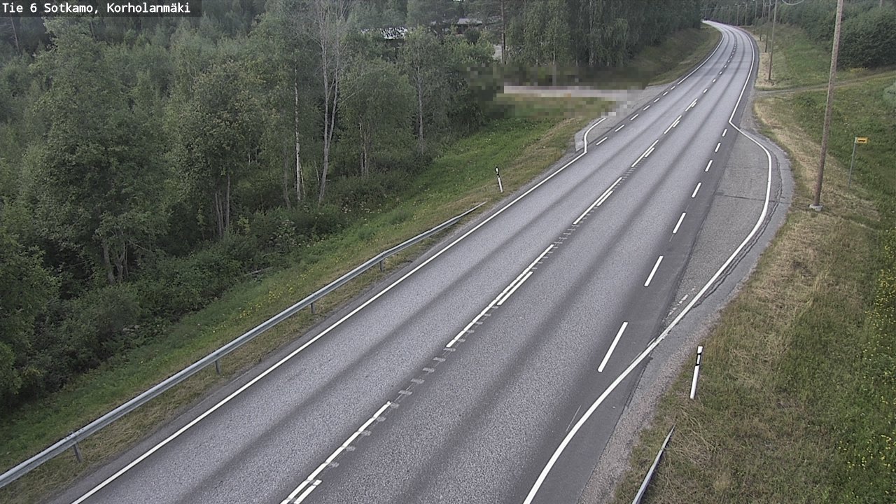 Weather Camera Image Väg 6 Sotkamo, Korholanmäki, Sotkamo, Kainuu