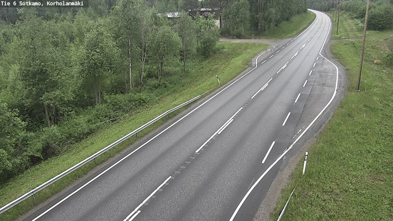 Weather Camera Image Väg 6 Sotkamo, Korholanmäki, Sotkamo, Kainuu