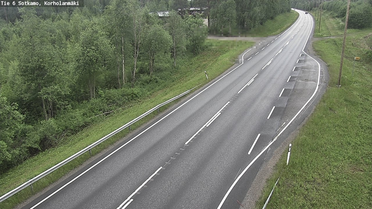Weather Camera Image Väg 6 Sotkamo, Korholanmäki, Sotkamo, Kainuu