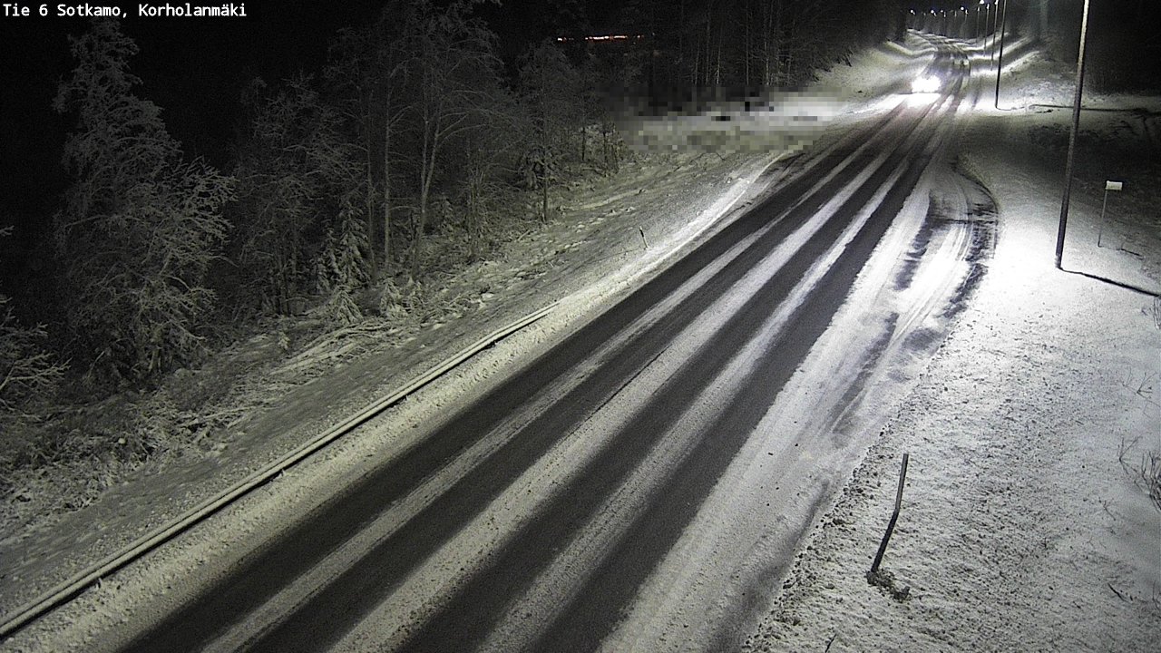 Weather Camera Image Väg 6 Sotkamo, Korholanmäki, Sotkamo, Kainuu