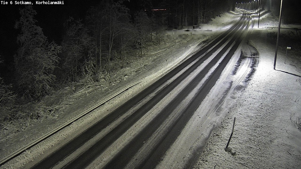 Weather Camera Image Väg 6 Sotkamo, Korholanmäki, Sotkamo, Kainuu