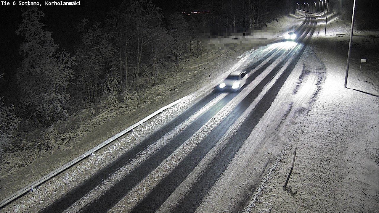Weather Camera Image Väg 6 Sotkamo, Korholanmäki, Sotkamo, Kainuu
