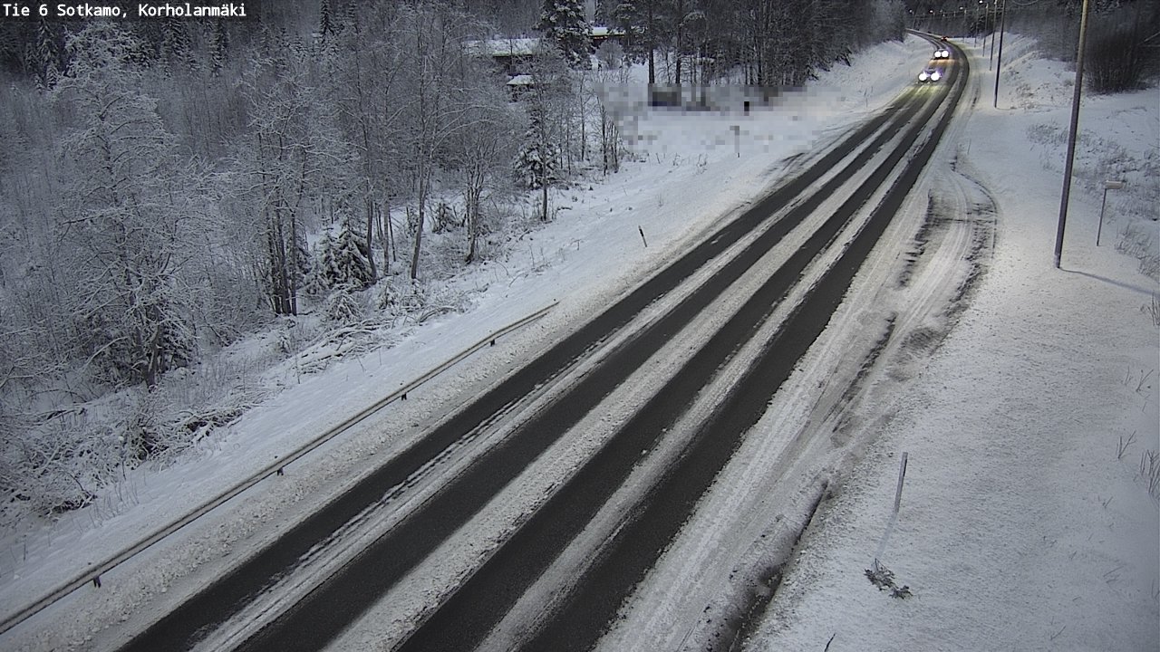 Weather Camera Image Väg 6 Sotkamo, Korholanmäki, Sotkamo, Kainuu