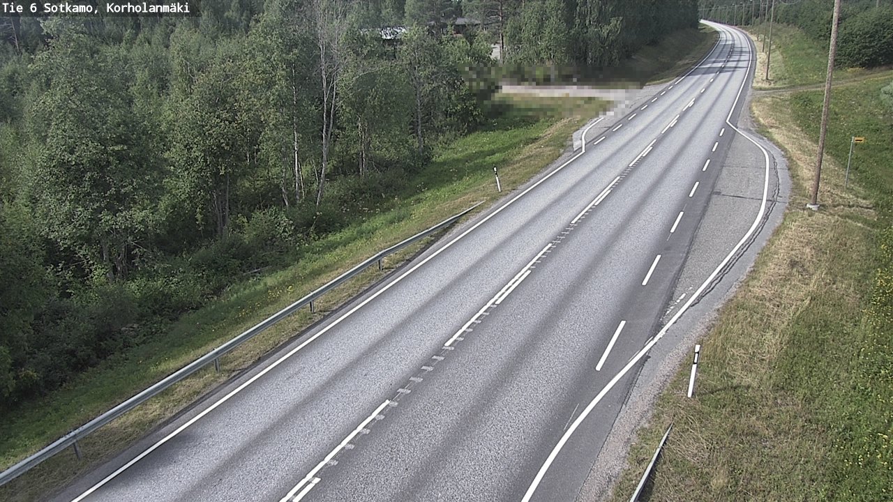 Weather Camera Image Väg 6 Sotkamo, Korholanmäki, Sotkamo, Kainuu