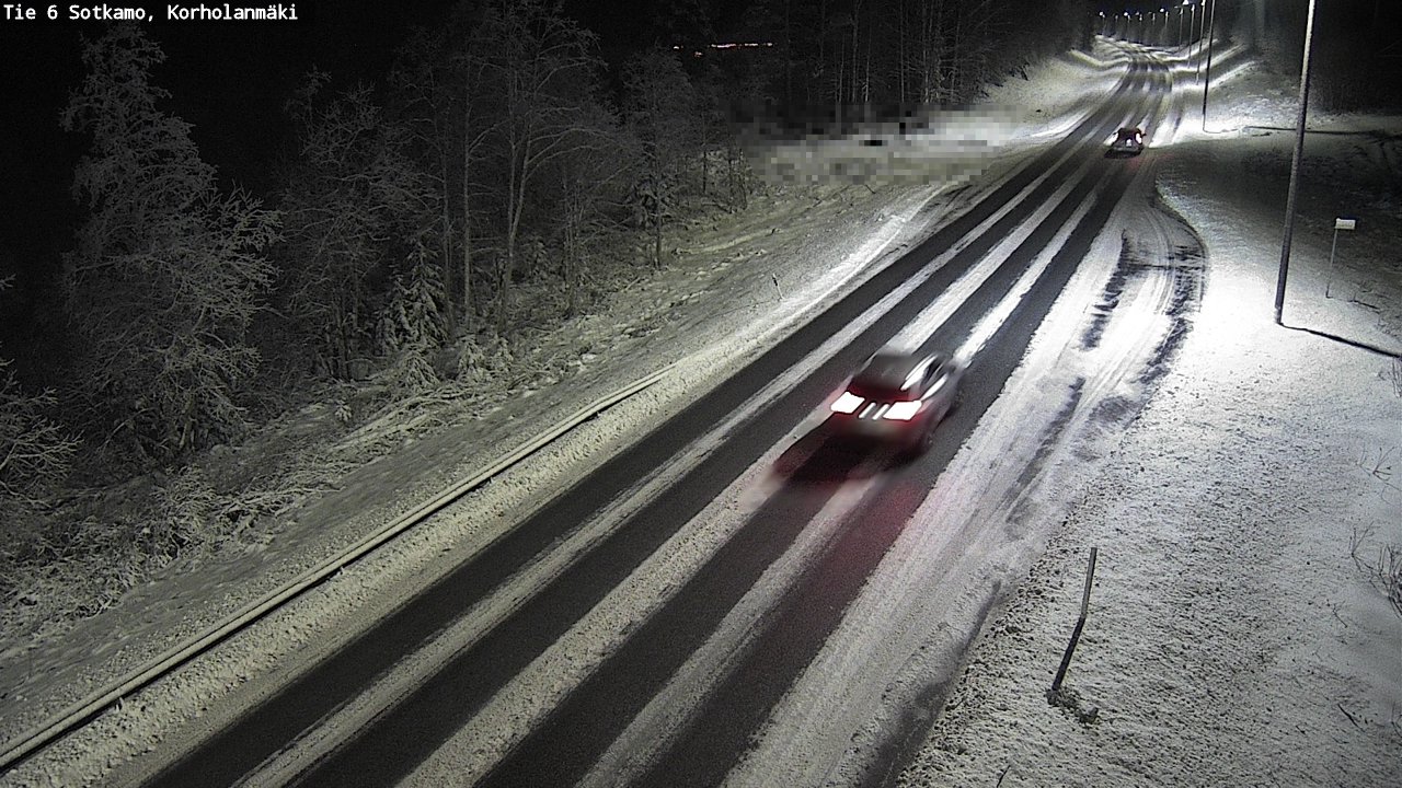 Weather Camera Image Väg 6 Sotkamo, Korholanmäki, Sotkamo, Kainuu