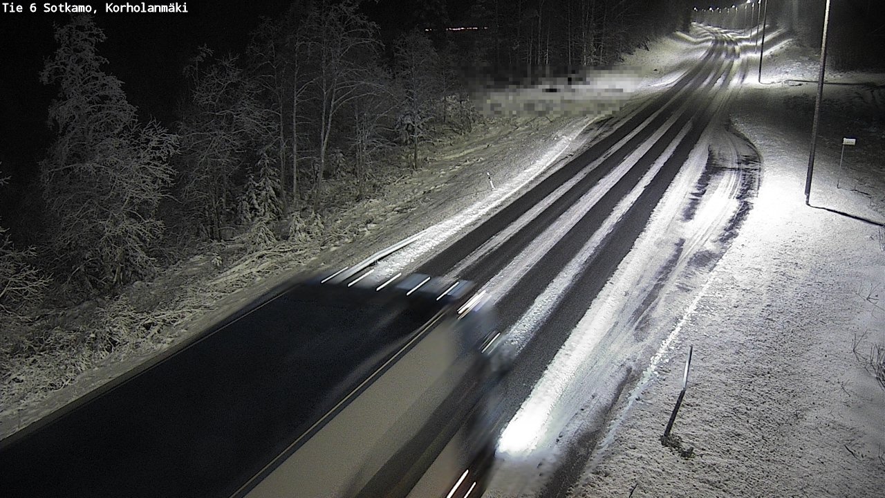 Weather Camera Image Väg 6 Sotkamo, Korholanmäki, Sotkamo, Kainuu