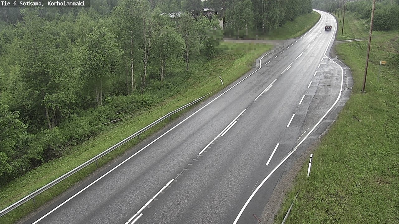 Weather Camera Image Väg 6 Sotkamo, Korholanmäki, Sotkamo, Kainuu