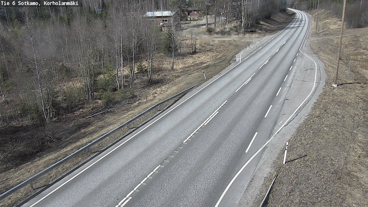 Weather Camera Image Väg 6 Sotkamo, Korholanmäki, Sotkamo, Kainuu