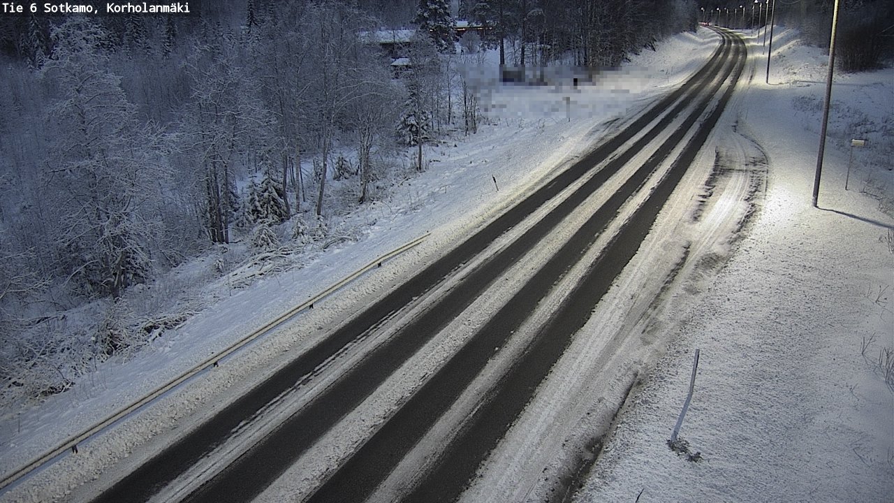 Weather Camera Image Väg 6 Sotkamo, Korholanmäki, Sotkamo, Kainuu
