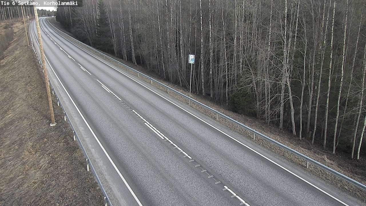 Weather Camera Image Väg 6 Sotkamo, Korholanmäki, Sotkamo, Kainuu