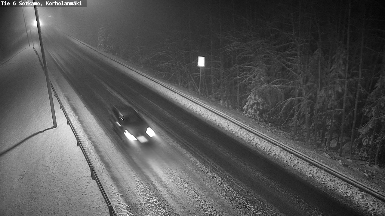 Weather Camera Image Väg 6 Sotkamo, Korholanmäki, Sotkamo, Kainuu