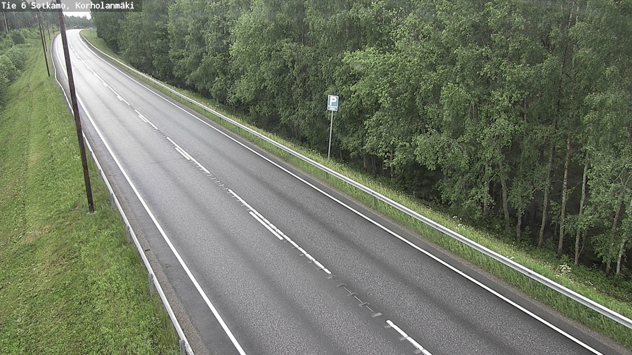Weather Camera Image Väg 6 Sotkamo, Korholanmäki, Sotkamo, Kainuu