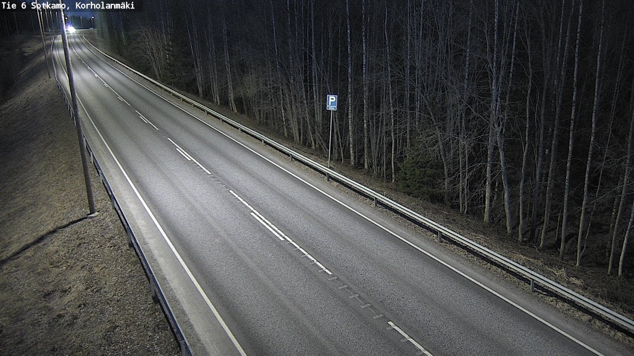 Weather Camera Image Väg 6 Sotkamo, Korholanmäki, Sotkamo, Kainuu