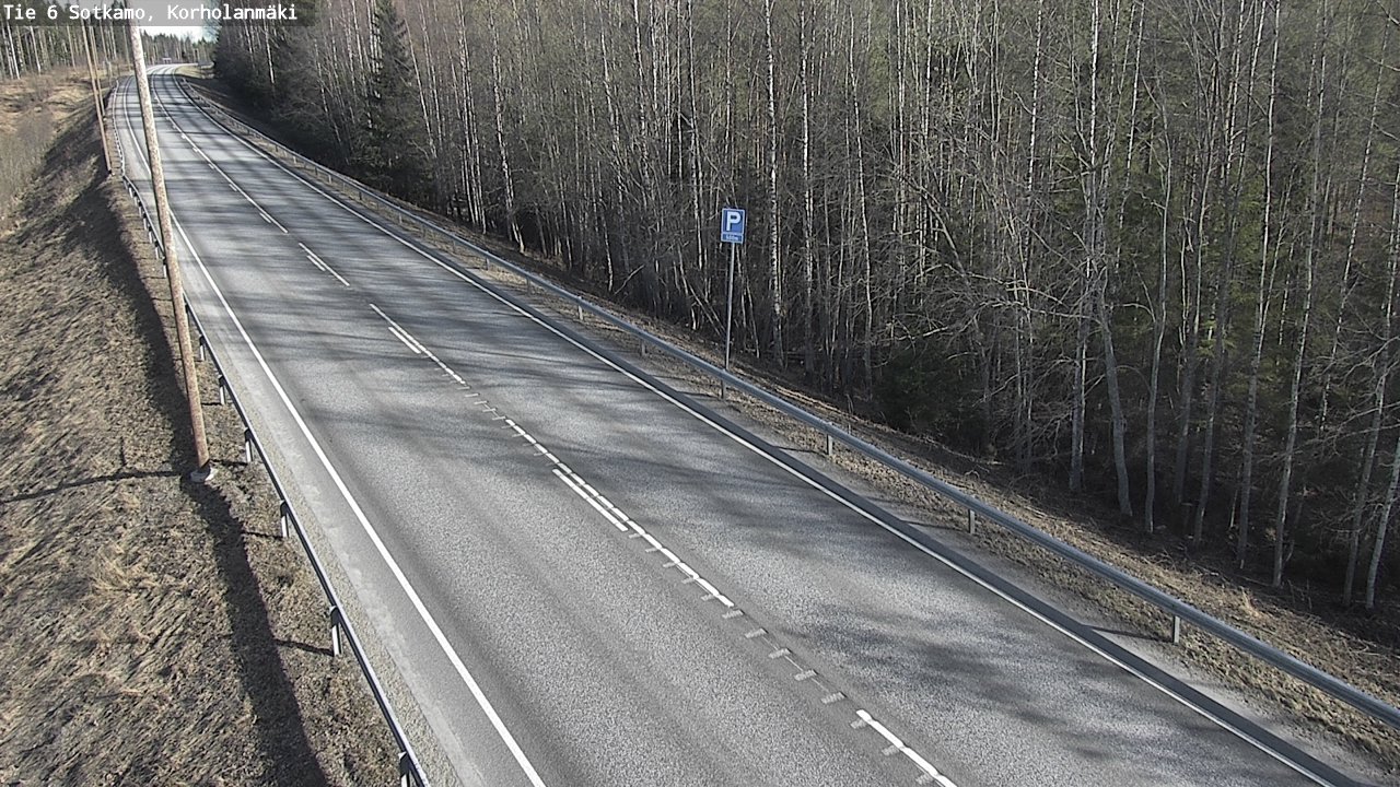 Weather Camera Image Väg 6 Sotkamo, Korholanmäki, Sotkamo, Kainuu