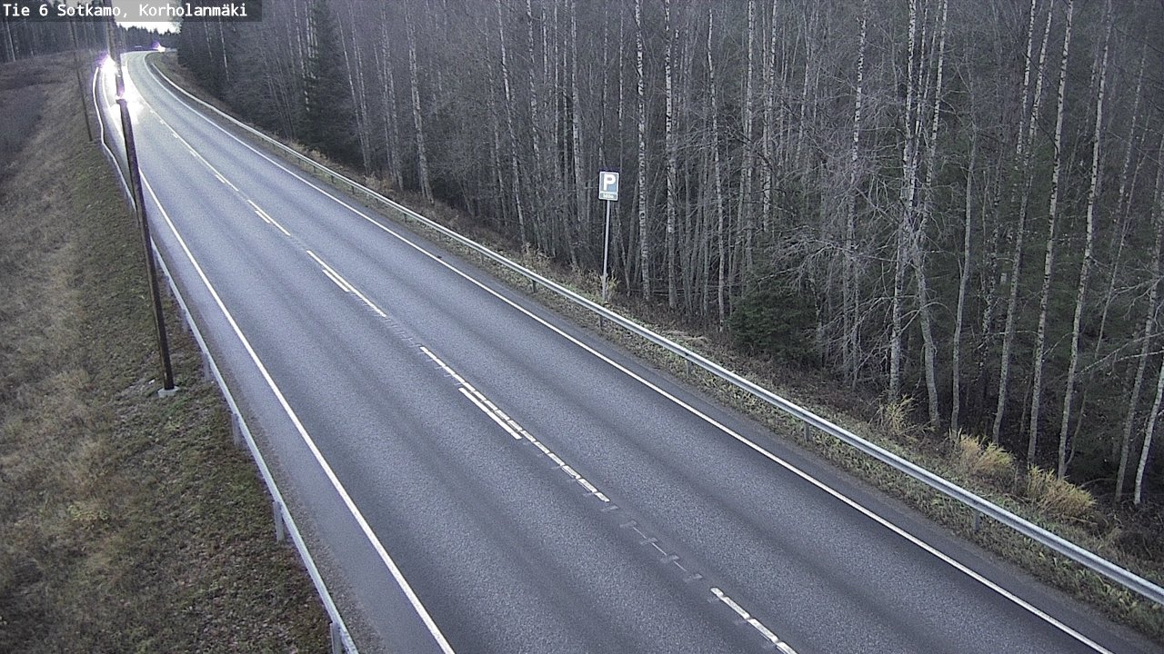 Weather Camera Image Väg 6 Sotkamo, Korholanmäki, Sotkamo, Kainuu