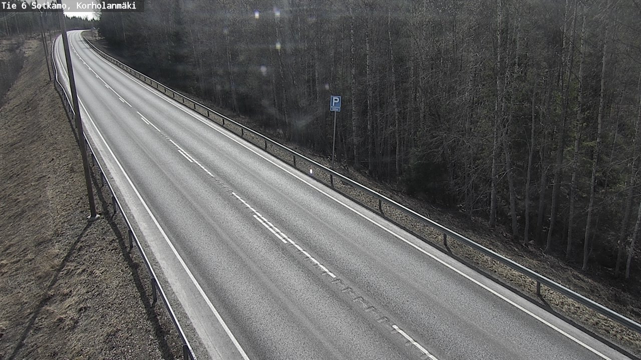 Weather Camera Image Väg 6 Sotkamo, Korholanmäki, Sotkamo, Kainuu