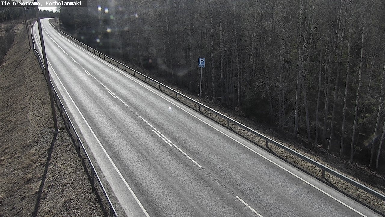 Weather Camera Image Väg 6 Sotkamo, Korholanmäki, Sotkamo, Kainuu