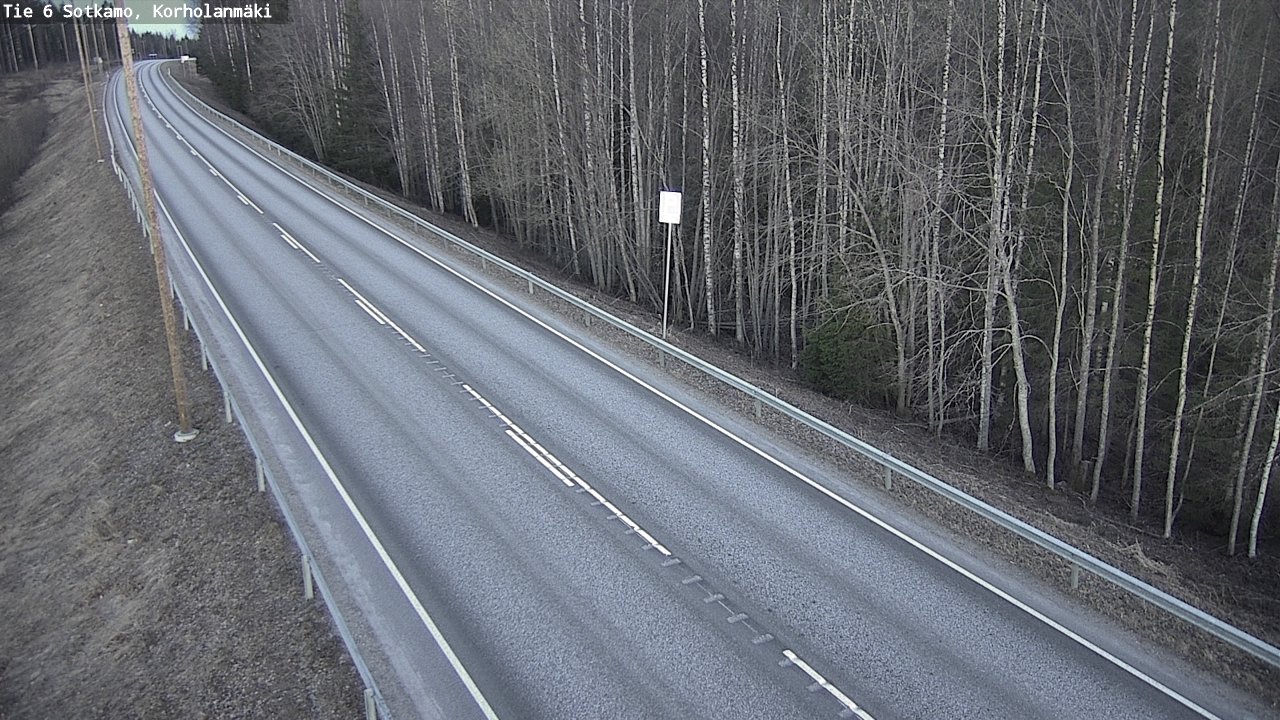 Weather Camera Image Väg 6 Sotkamo, Korholanmäki, Sotkamo, Kainuu