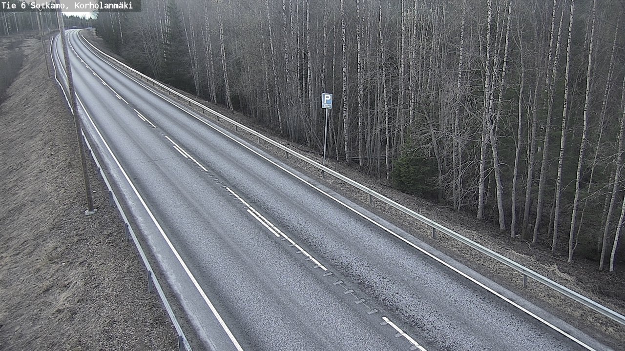 Weather Camera Image Väg 6 Sotkamo, Korholanmäki, Sotkamo, Kainuu
