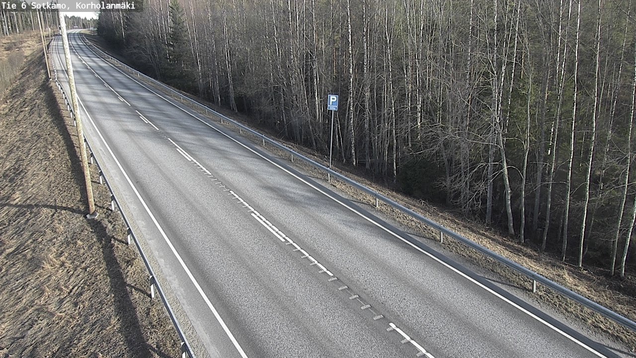 Weather Camera Image Väg 6 Sotkamo, Korholanmäki, Sotkamo, Kainuu