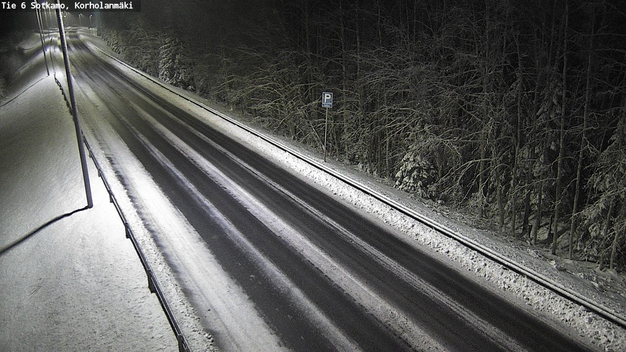 Weather Camera Image Väg 6 Sotkamo, Korholanmäki, Sotkamo, Kainuu