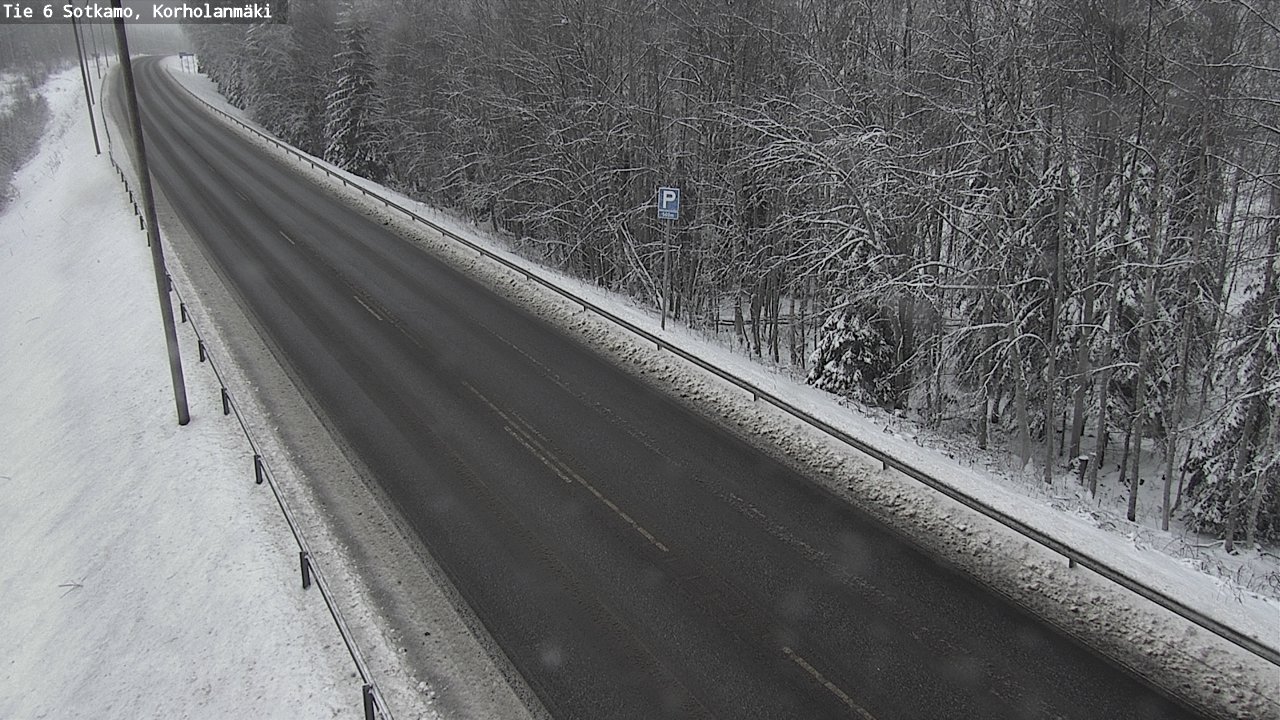 Weather Camera Image Väg 6 Sotkamo, Korholanmäki, Sotkamo, Kainuu
