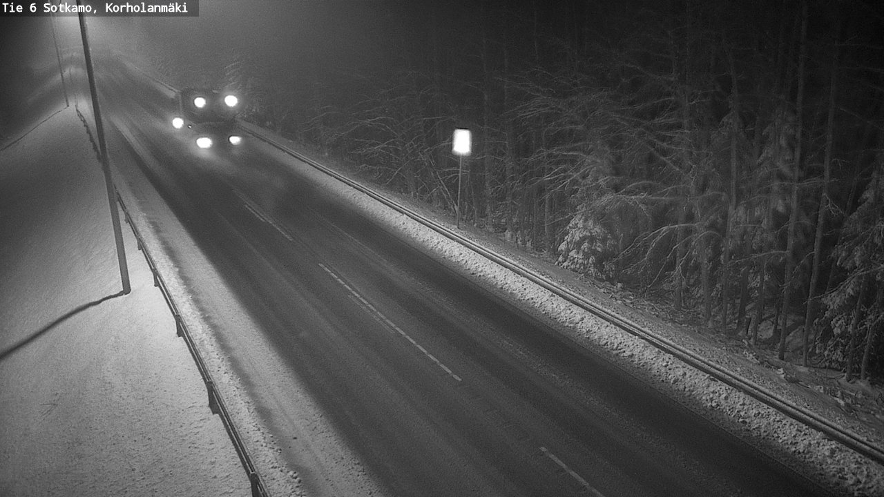 Weather Camera Image Väg 6 Sotkamo, Korholanmäki, Sotkamo, Kainuu