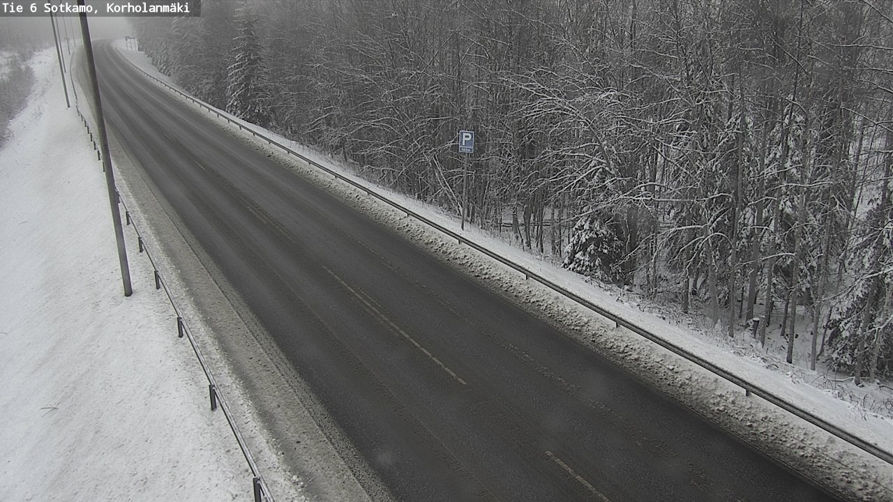 Weather Camera Image Väg 6 Sotkamo, Korholanmäki, Sotkamo, Kainuu