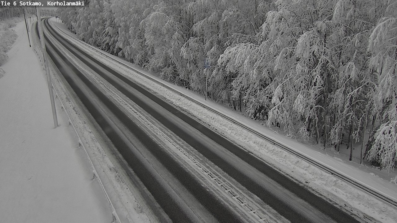 Weather Camera Image Väg 6 Sotkamo, Korholanmäki, Sotkamo, Kainuu