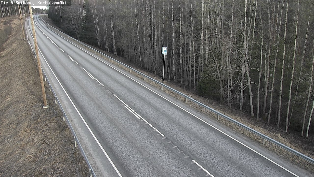 Weather Camera Image Väg 6 Sotkamo, Korholanmäki, Sotkamo, Kainuu