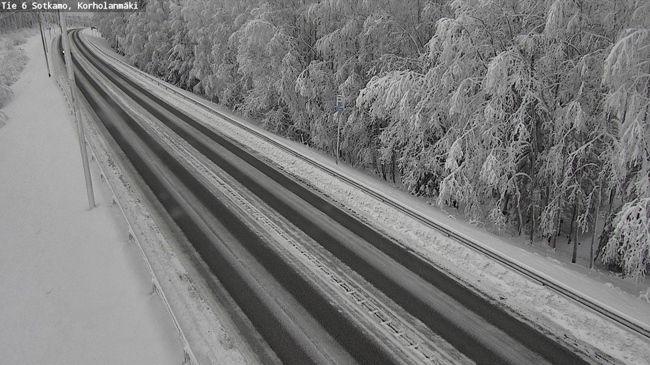 Weather Camera Image Väg 6 Sotkamo, Korholanmäki, Sotkamo, Kainuu