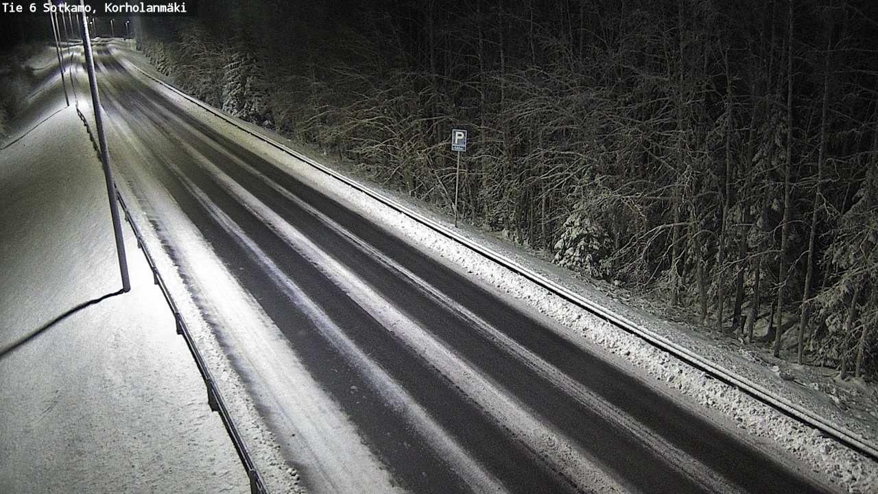 Weather Camera Image Väg 6 Sotkamo, Korholanmäki, Sotkamo, Kainuu
