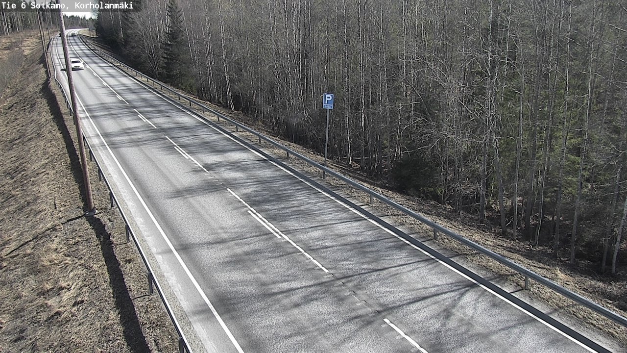 Weather Camera Image Väg 6 Sotkamo, Korholanmäki, Sotkamo, Kainuu