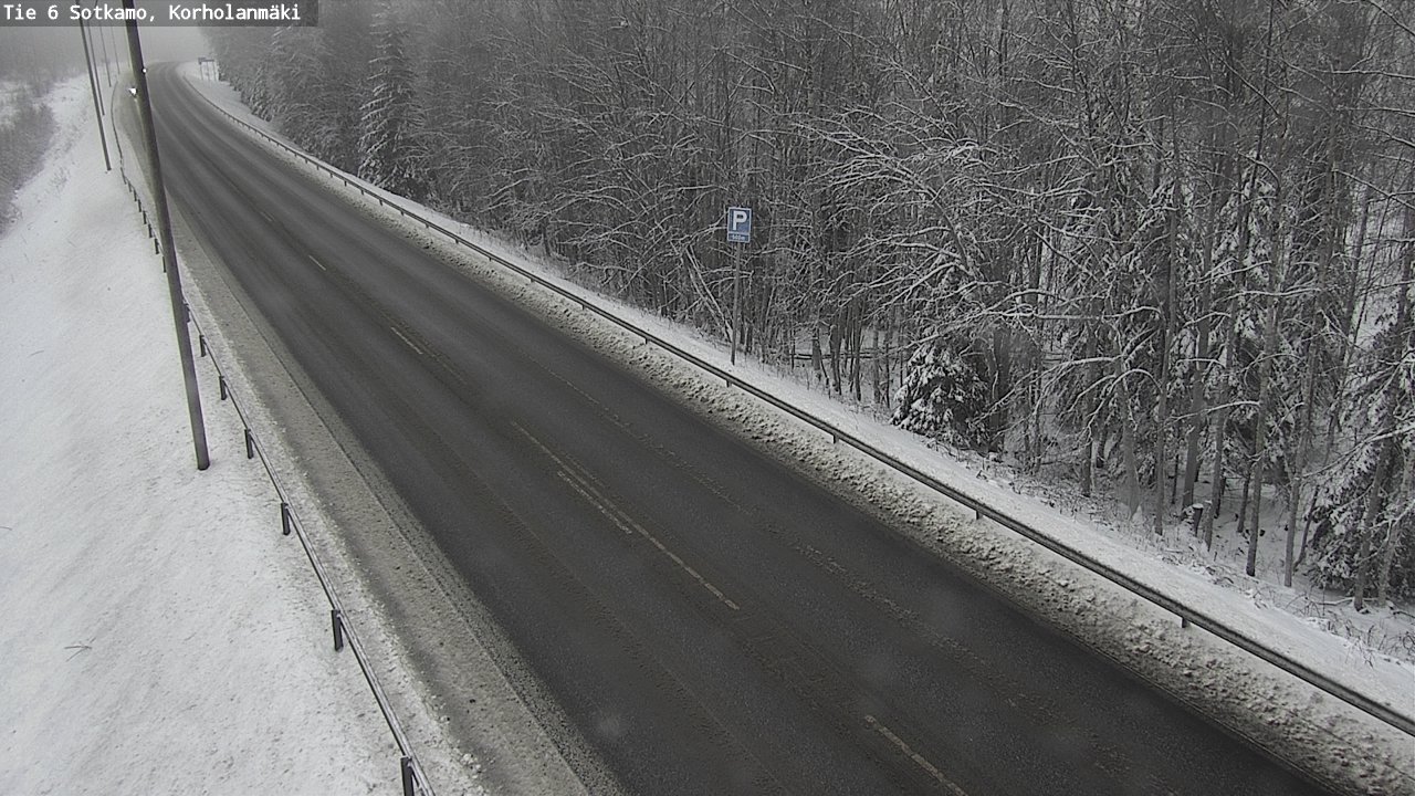 Weather Camera Image Väg 6 Sotkamo, Korholanmäki, Sotkamo, Kainuu