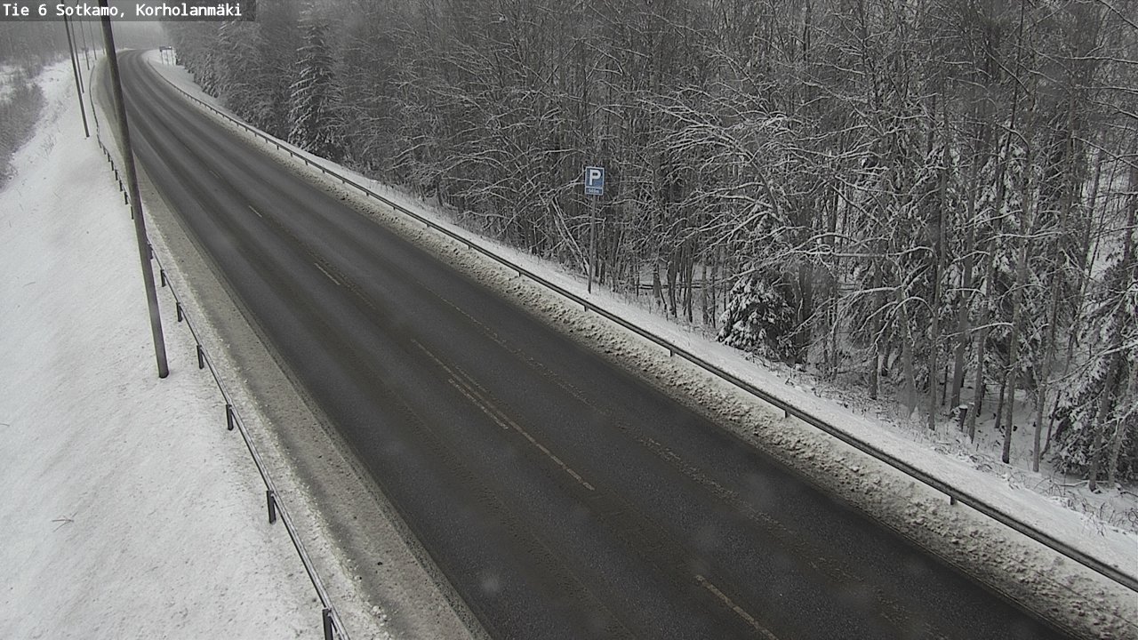 Weather Camera Image Väg 6 Sotkamo, Korholanmäki, Sotkamo, Kainuu