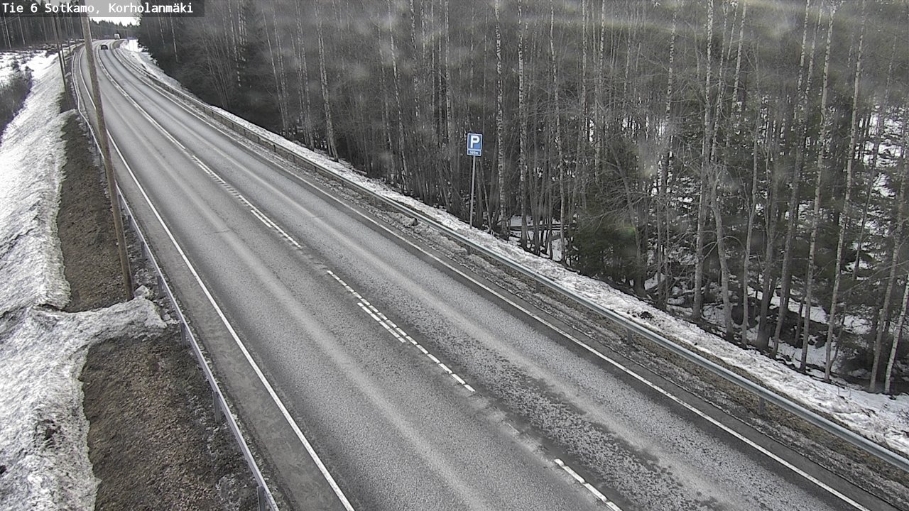 Weather Camera Image Väg 6 Sotkamo, Korholanmäki, Sotkamo, Kainuu