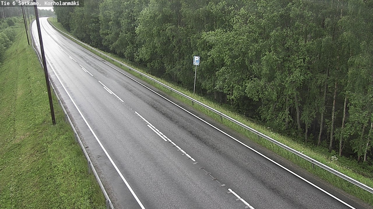 Weather Camera Image Väg 6 Sotkamo, Korholanmäki, Sotkamo, Kainuu