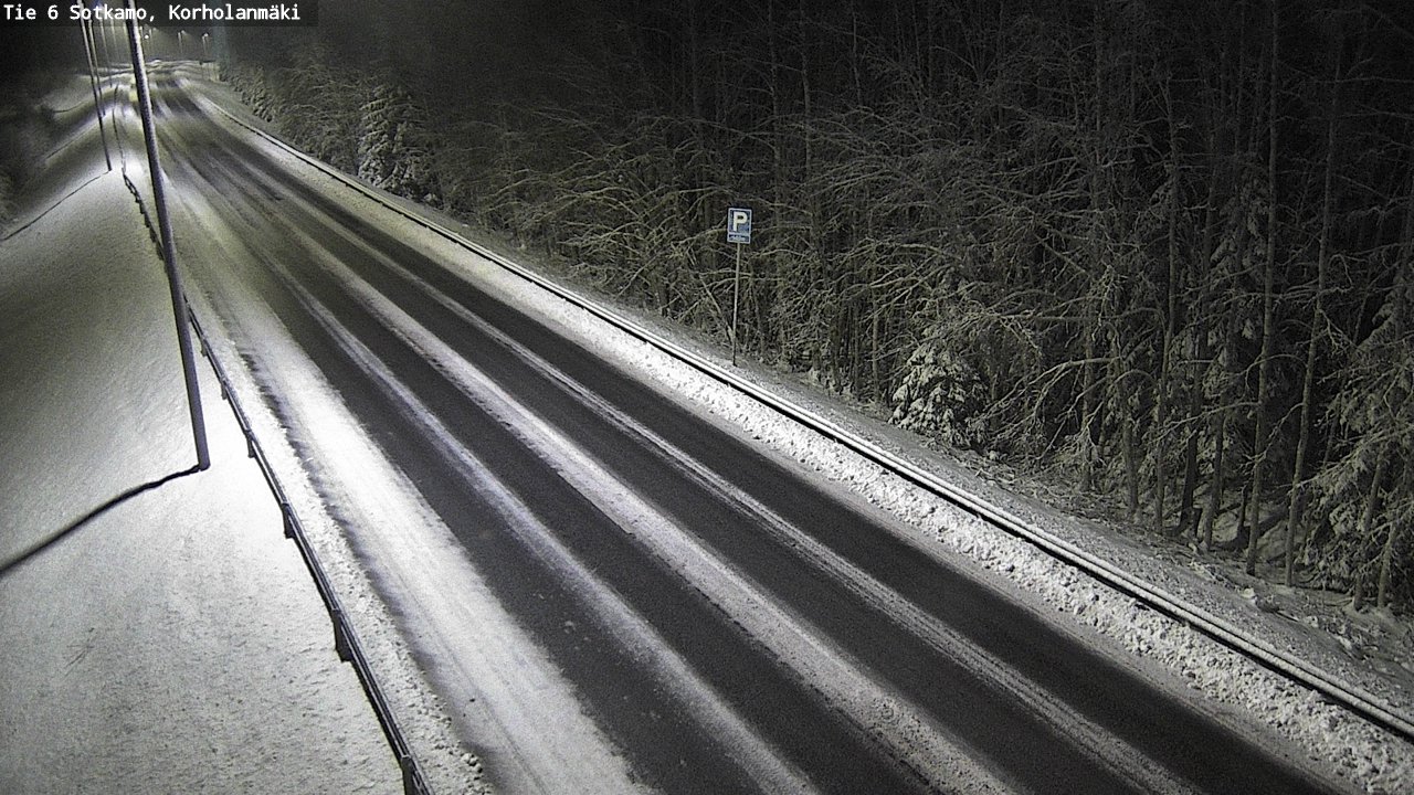 Weather Camera Image Väg 6 Sotkamo, Korholanmäki, Sotkamo, Kainuu