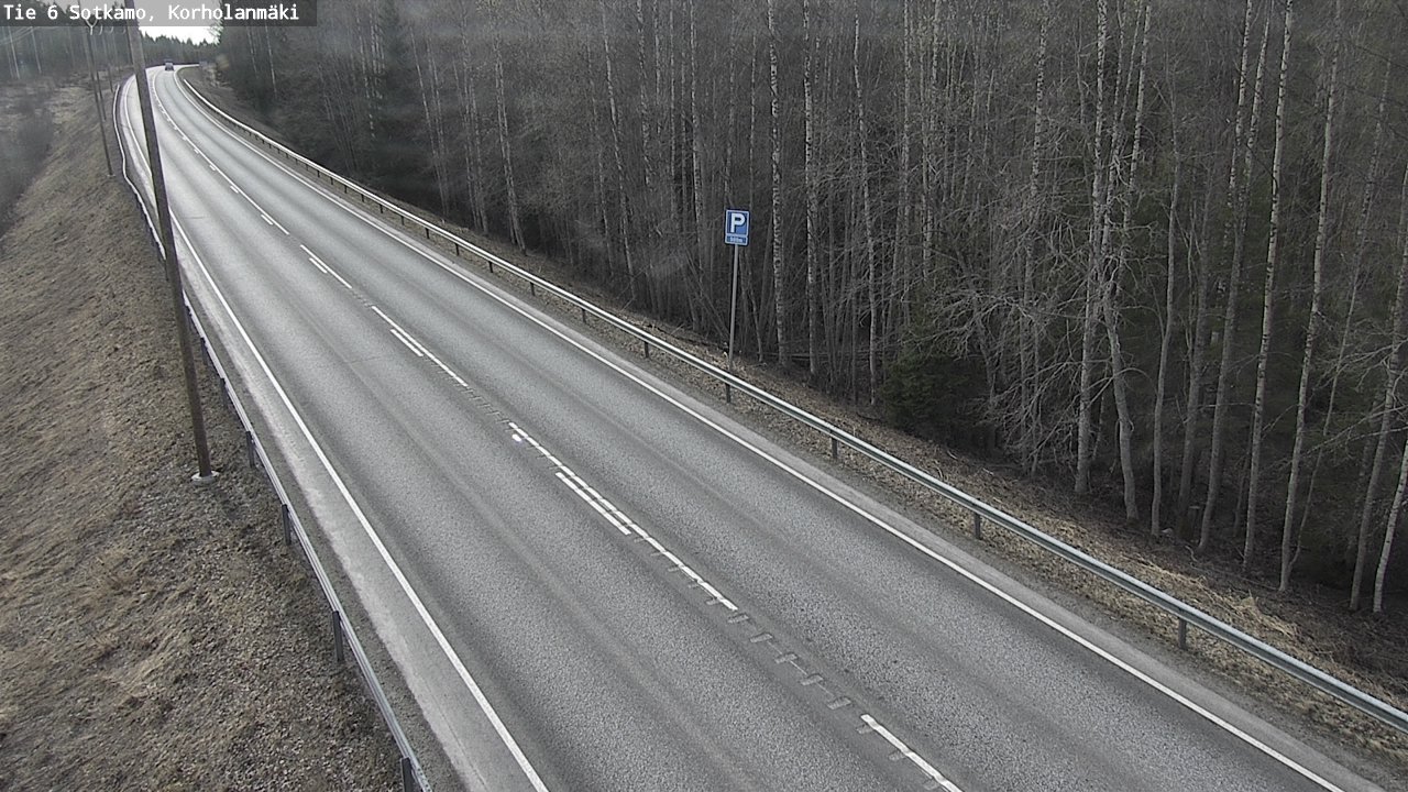 Weather Camera Image Väg 6 Sotkamo, Korholanmäki, Sotkamo, Kainuu
