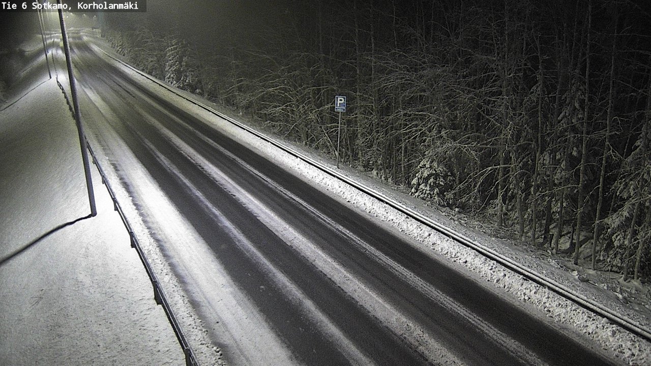 Weather Camera Image Väg 6 Sotkamo, Korholanmäki, Sotkamo, Kainuu