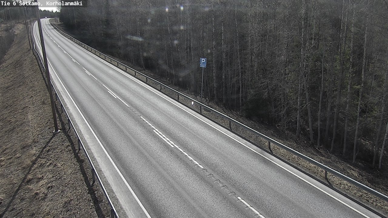 Weather Camera Image Väg 6 Sotkamo, Korholanmäki, Sotkamo, Kainuu