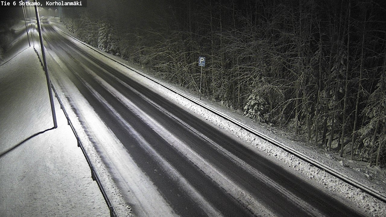 Weather Camera Image Väg 6 Sotkamo, Korholanmäki, Sotkamo, Kainuu