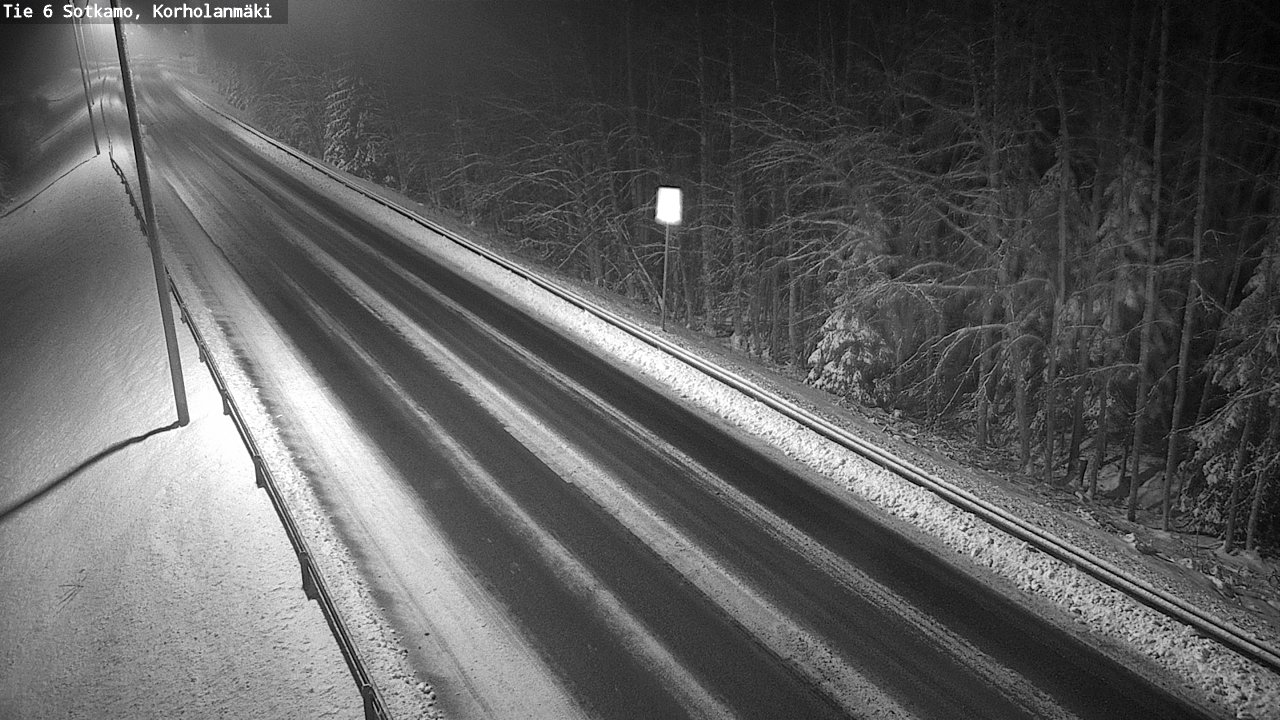 Weather Camera Image Väg 6 Sotkamo, Korholanmäki, Sotkamo, Kainuu
