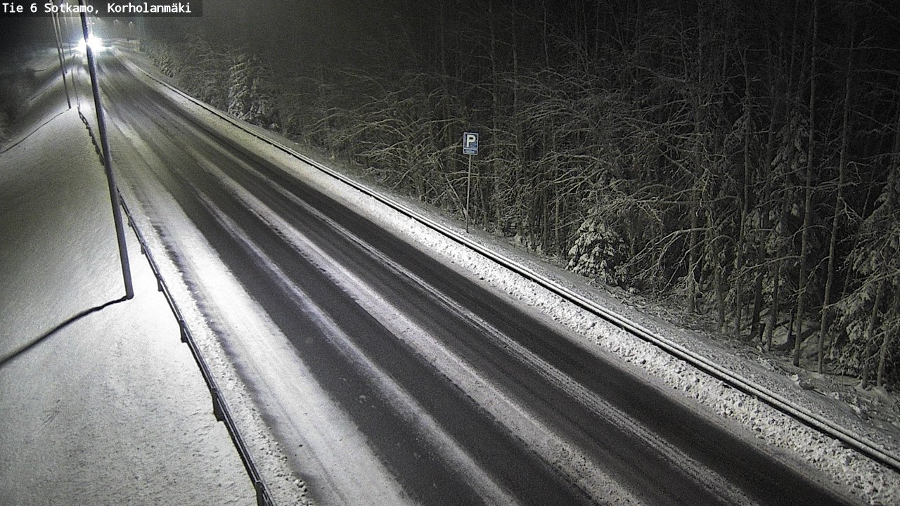 Weather Camera Image Väg 6 Sotkamo, Korholanmäki, Sotkamo, Kainuu