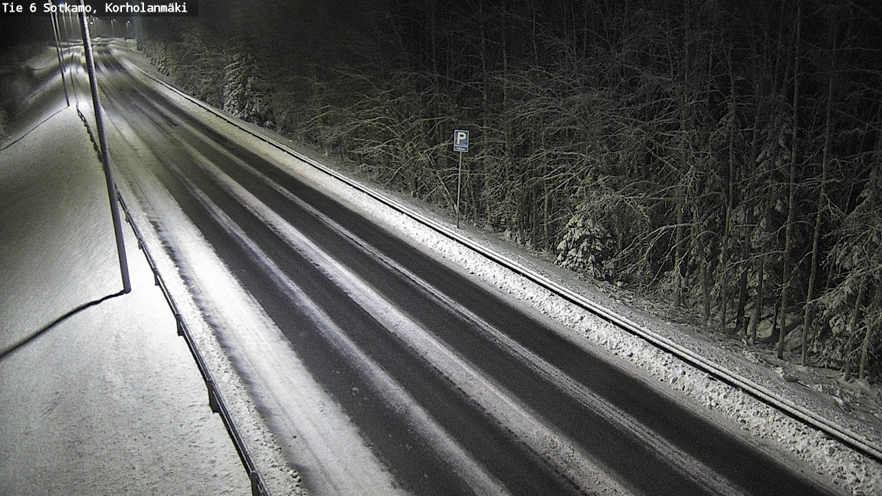 Weather Camera Image Väg 6 Sotkamo, Korholanmäki, Sotkamo, Kainuu