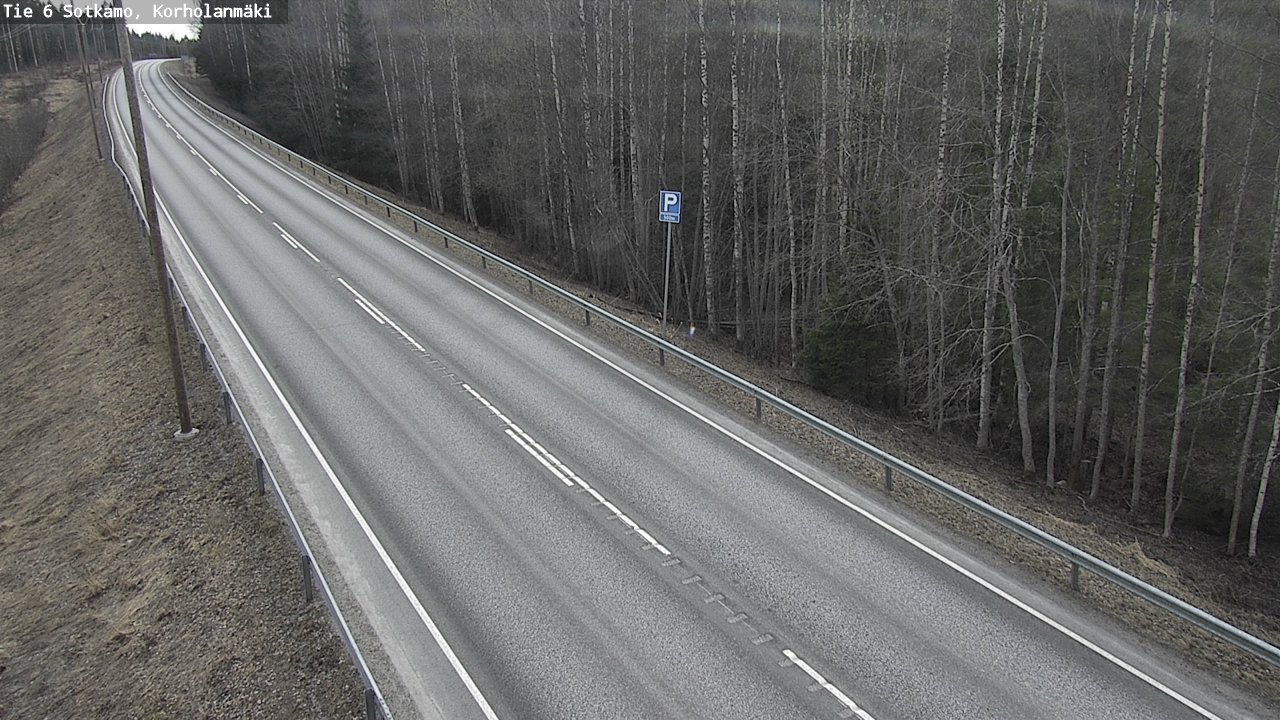 Weather Camera Image Väg 6 Sotkamo, Korholanmäki, Sotkamo, Kainuu