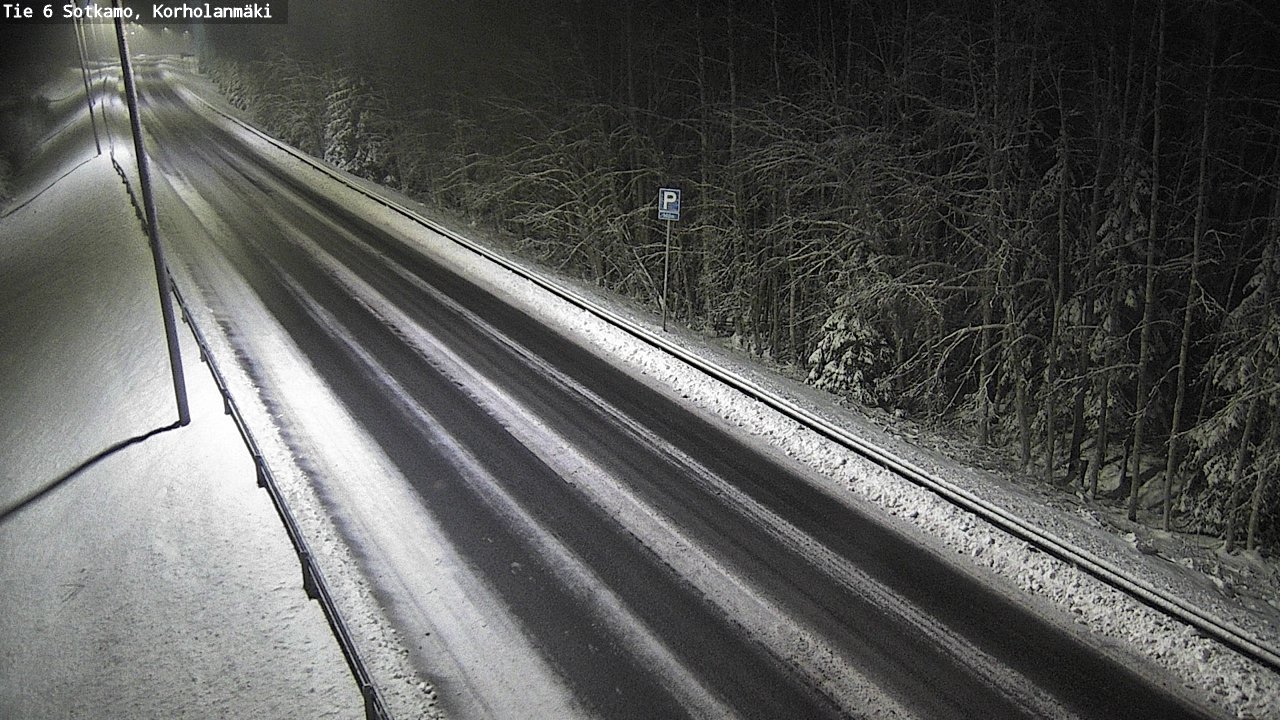 Weather Camera Image Väg 6 Sotkamo, Korholanmäki, Sotkamo, Kainuu