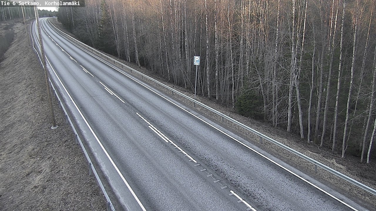Weather Camera Image Väg 6 Sotkamo, Korholanmäki, Sotkamo, Kainuu
