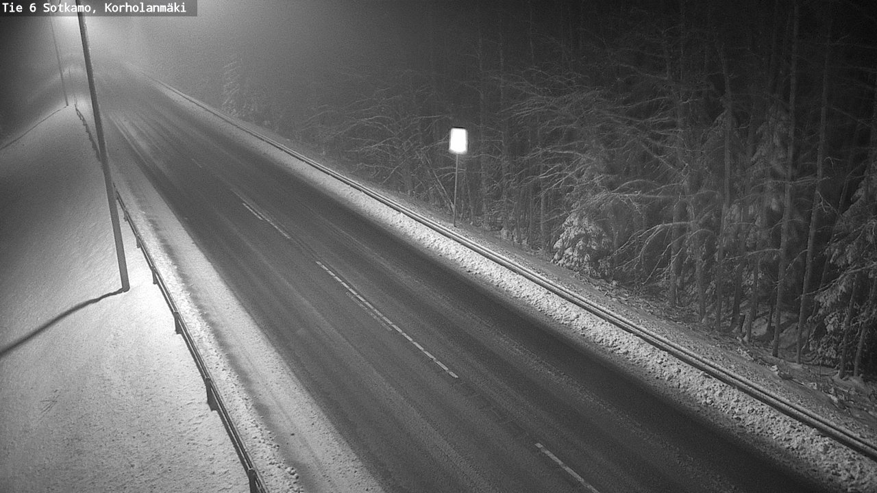 Weather Camera Image Väg 6 Sotkamo, Korholanmäki, Sotkamo, Kainuu