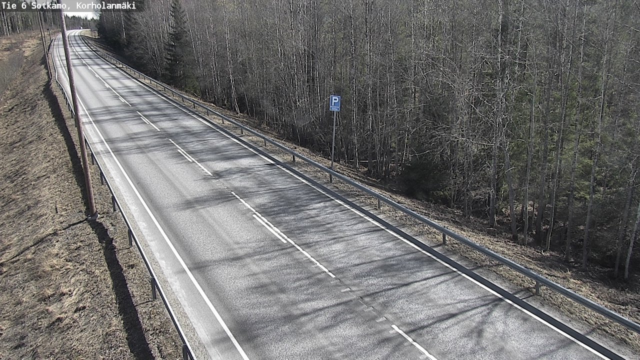 Weather Camera Image Väg 6 Sotkamo, Korholanmäki, Sotkamo, Kainuu
